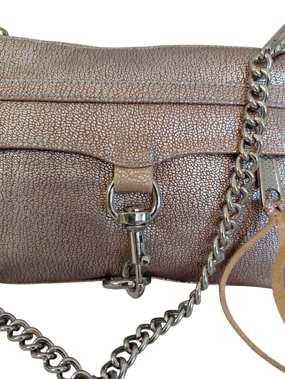 Rebecca Minkoff Metallic Rose Gold Crossbody Bag - Picture 4 of 8